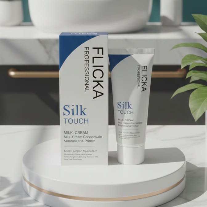 Flicka Silk Touch 3-in-1 Moisturizer, Primer& Sunscreen for Face