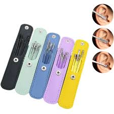 16 in 1 Nail kit Manicure Cutters Nail Clipper Set Household Stainless Steel Ear Spoon Nail Clippers Pedicure Nail Scissors Tool Set (Random Color)