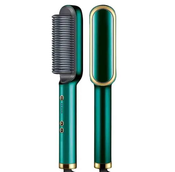 Hair Straightener Brush & Styler | Model 909 | Fast Heating Electric Straightening Comb
Dual-Purpose Hair Straightener Brush & Styler