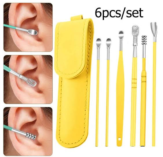 16 in 1 Nail kit Manicure Cutters Nail Clipper Set Household Stainless Steel Ear Spoon Nail Clippers Pedicure Nail Scissors Tool Set (Random Color)